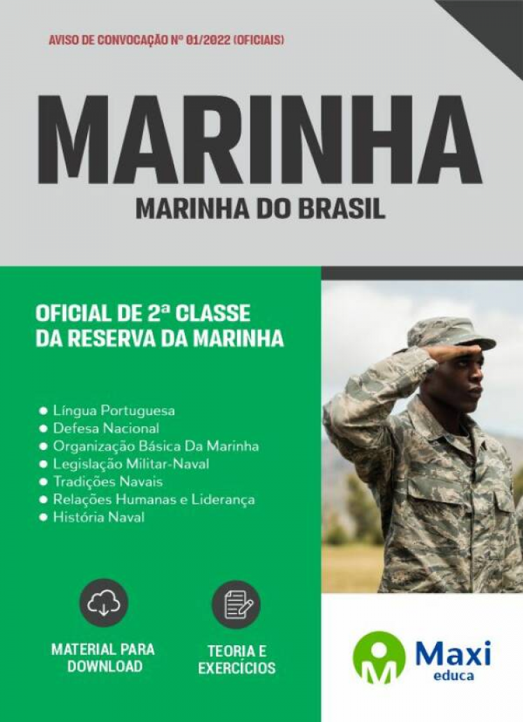 - Apostila Marinha do Brasil 2022 Oficial de 2ª Classe da Reserva da Marinha