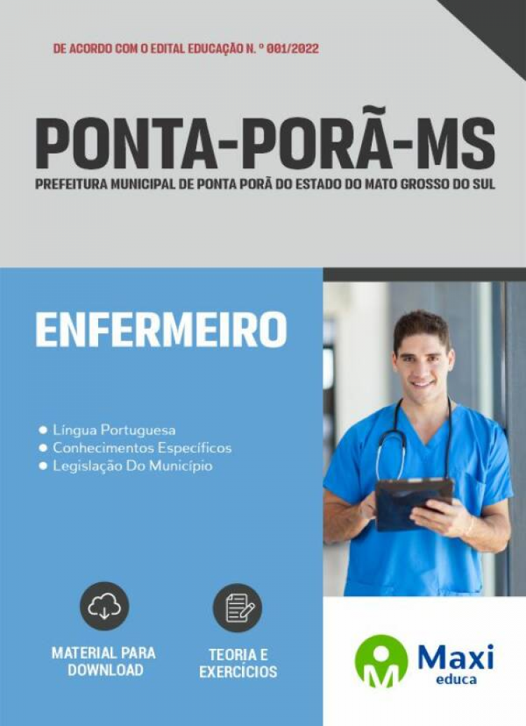 - Apostila Ponta Porã-MS 2022 Enfermeiro