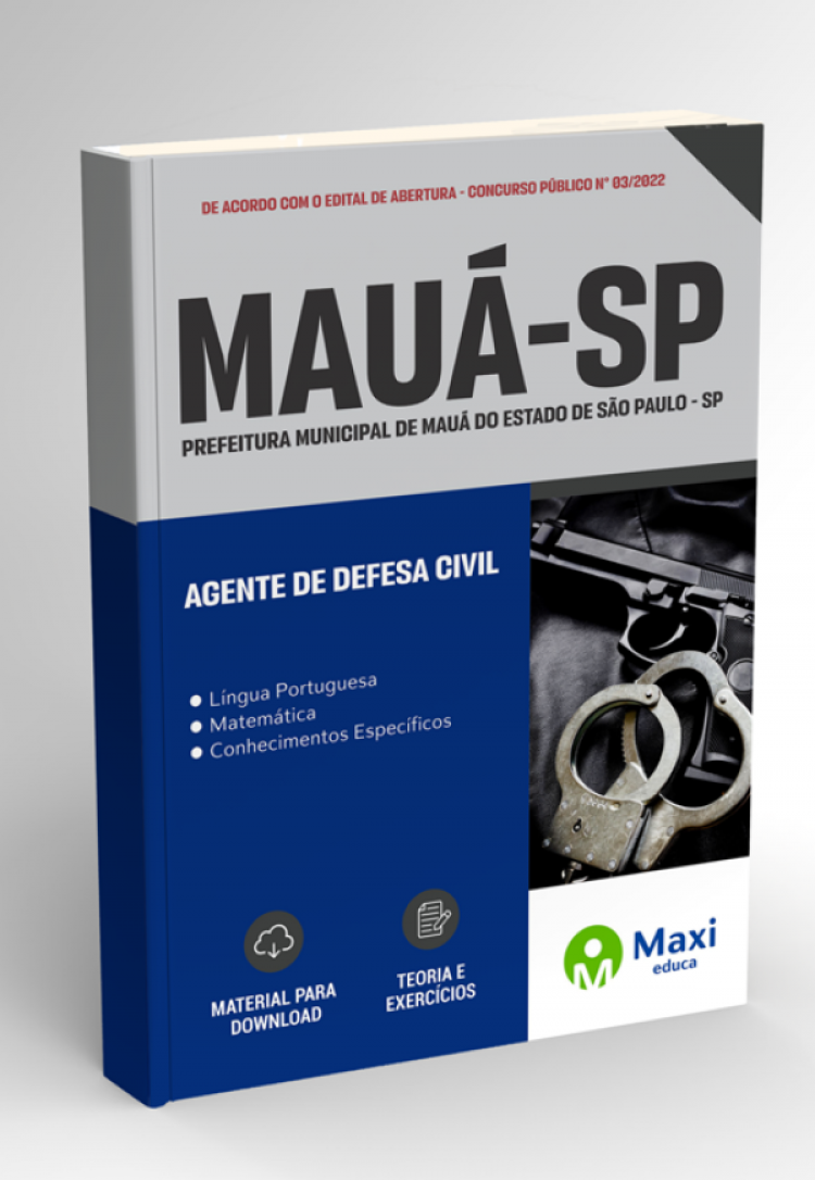 - Apostila Prefeitura de Mauá-SP 2022 Agente de Defesa Civil