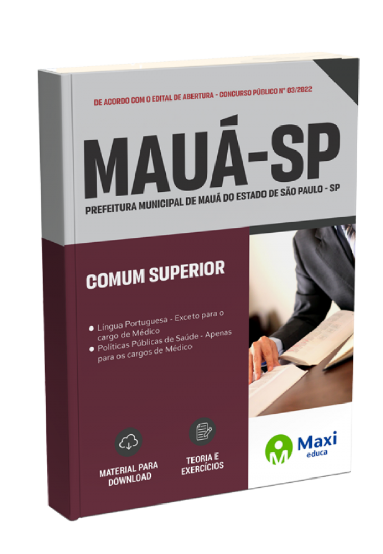 - Apostila Prefeitura de Mauá-SP 2022  - Comum Superior