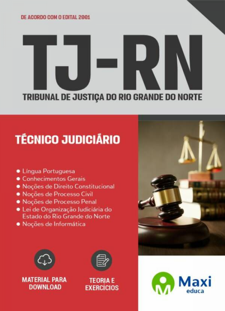 - Apostila Preparatória TJ-RN 2022 Técnico Judiciário