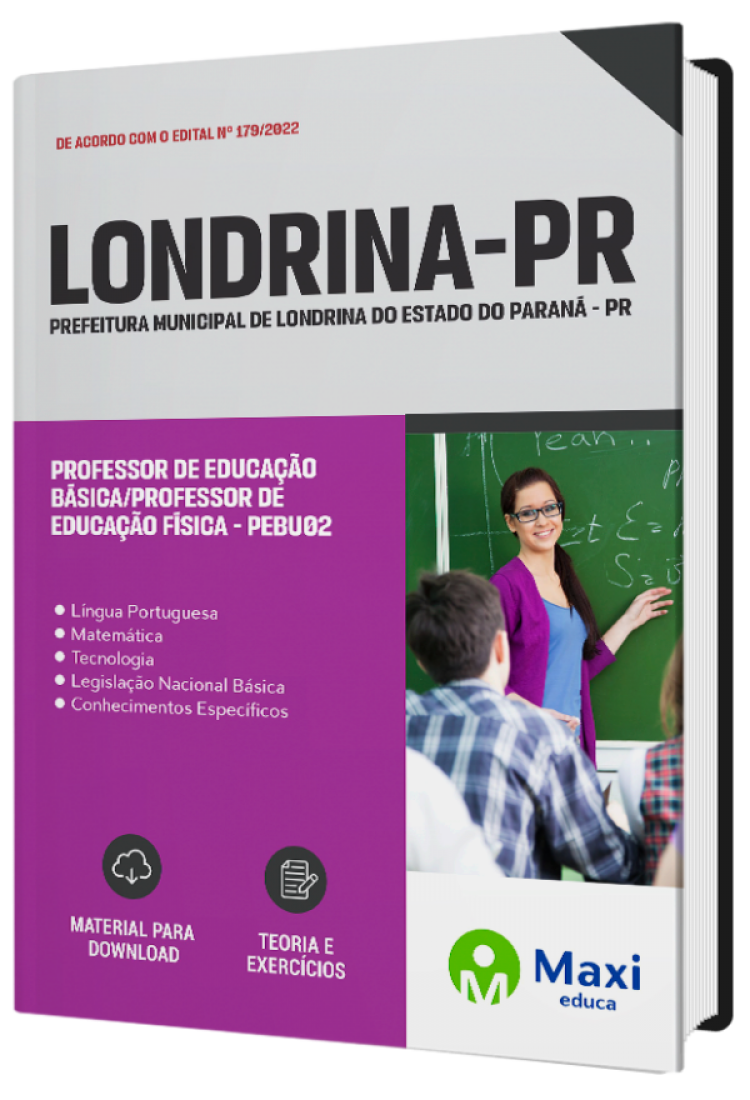 - Apostila Prefeitura de Londrina-PR 2022 Professor de Educação Básica/Professor de Educação Física - PEBU02