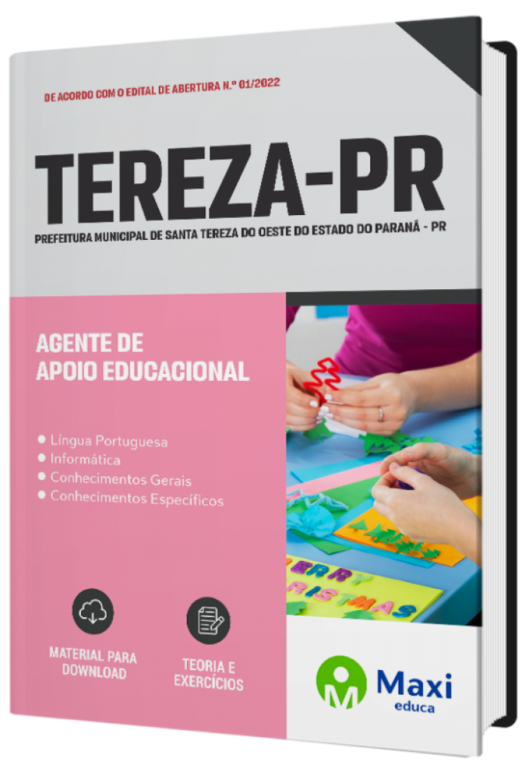 - Apostila Prefeitura de Santa Tereza do Oeste-PR 2022 Agente de Apoio Educacional