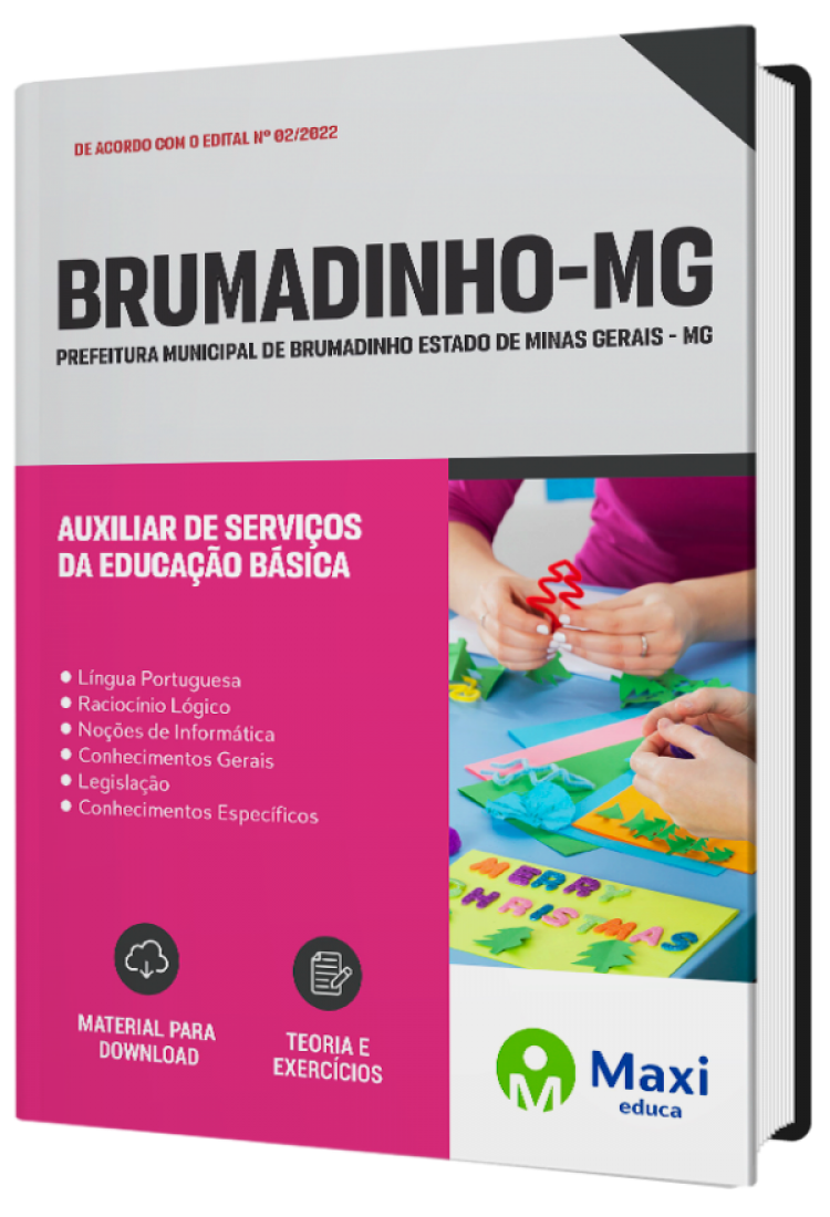 - Apostila Prefeitura de Brumadinho-MG 2022 Auxiliar de Serviços da Educação Básica