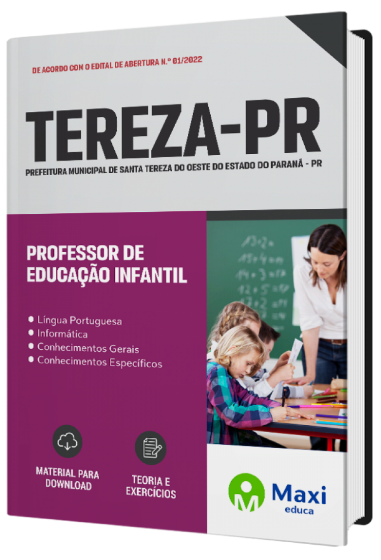 - Apostila Prefeitura de Santa Tereza do Oeste-PR 2022 Professor de Educação Infantil