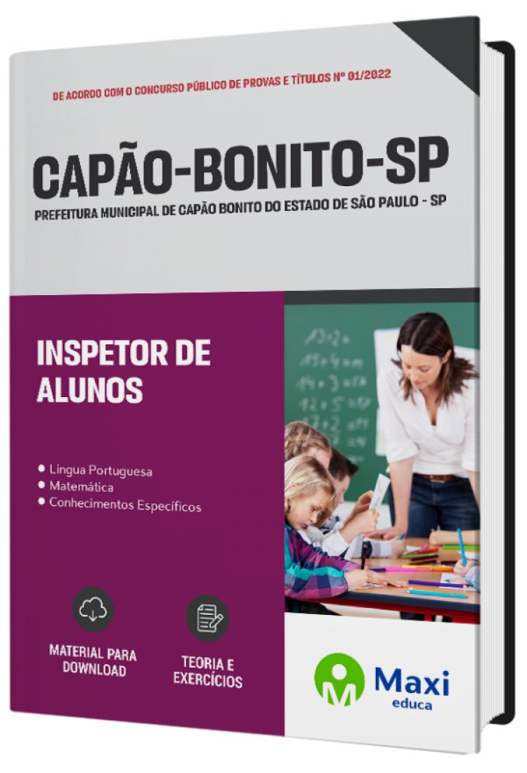 - Apostila Prefeitura de Capão Bonito-SP 2022 Inspetor de Alunos