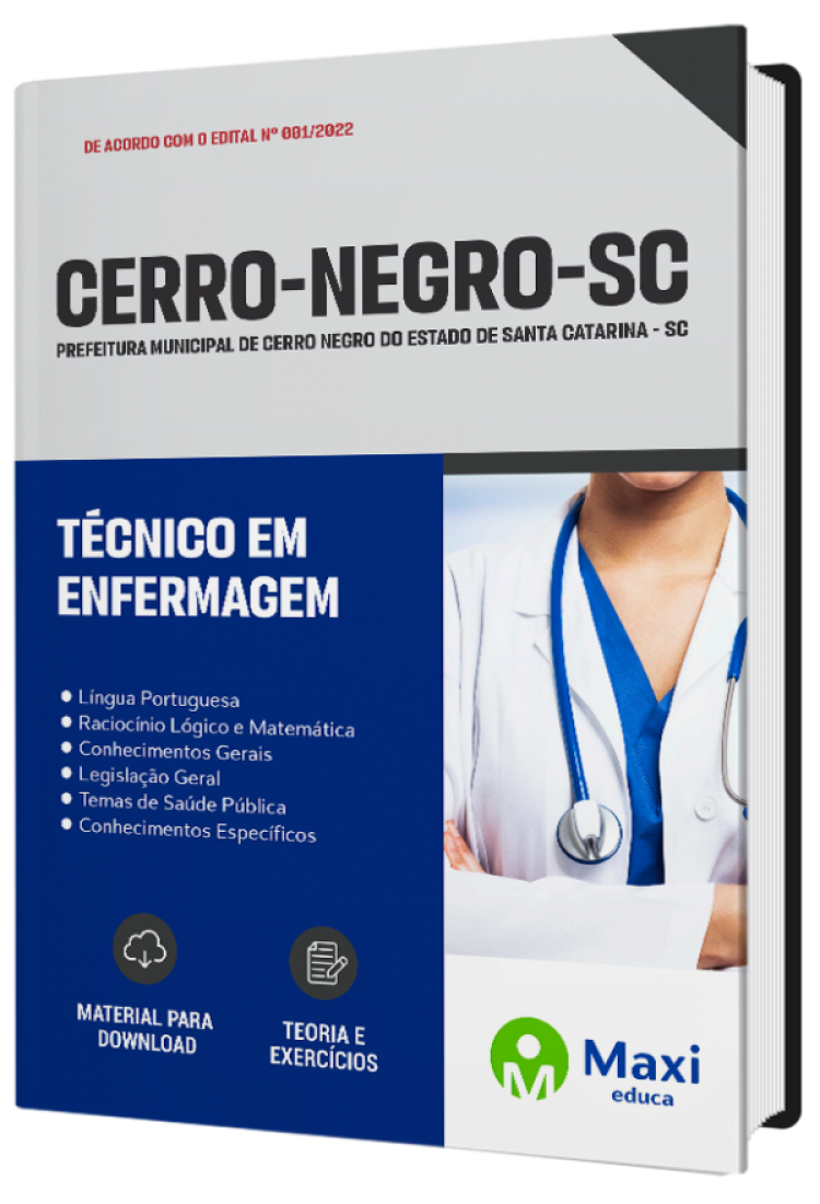 - Apostila Prefeitura de Cerro Negro-SC 2022 Técnico em Enfermagem