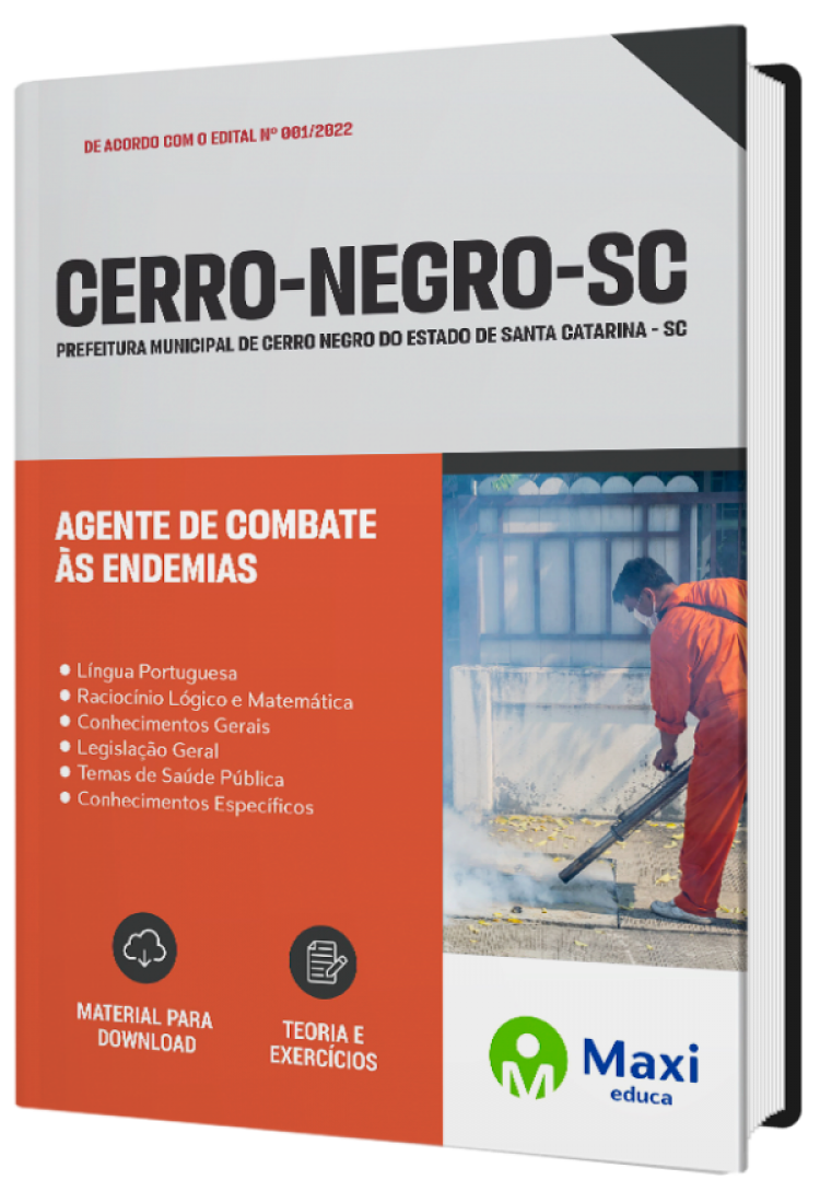 - Apostila Prefeitura de Cerro Negro-SC 2022 Agente de combate às Endemias