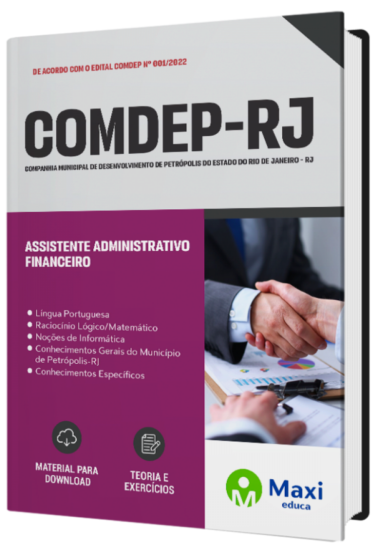 - Apostila COMDEP-RJ 2022 Assistente Administrativo Financeiro