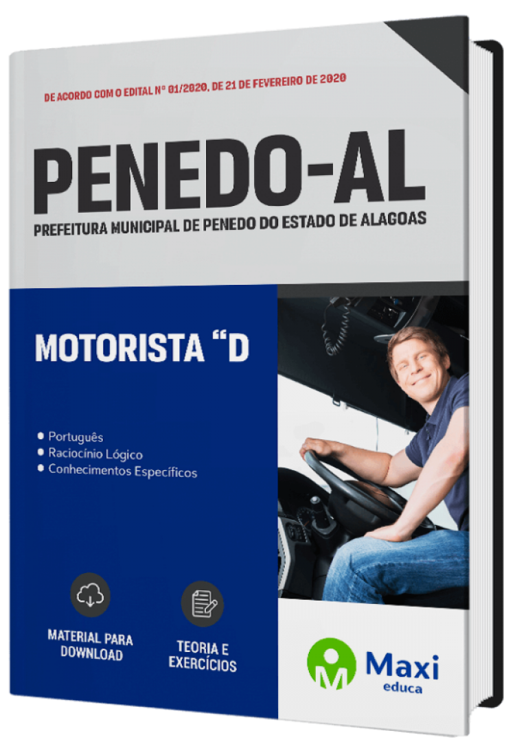 - Apostila Prefeitura de Penedo-AL 2022 Motorista "D"