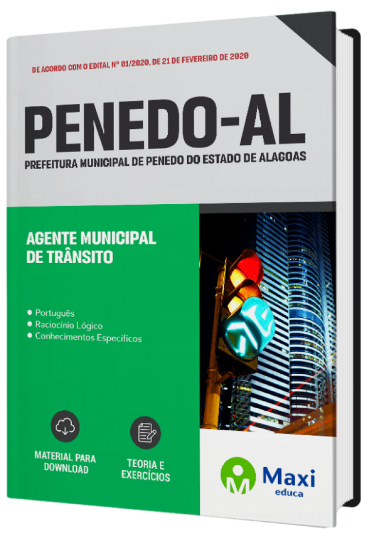 - Apostila Prefeitura de Penedo-AL 2022 Agente Municipal de Trânsito