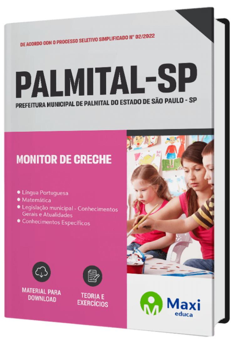 - Apostila Palmital - SP 2022 Monitor de Creche