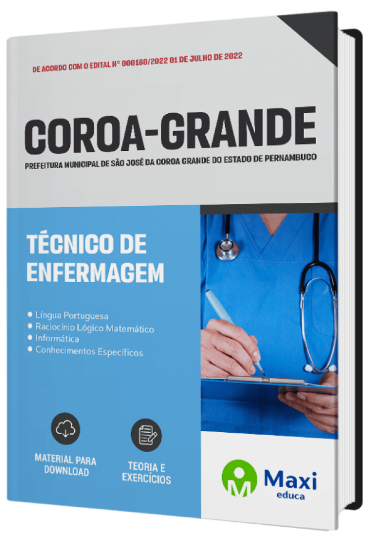 - Apostila Prefeitura de São José da Coroa Grande-PE 2022 Técnico de Enfermagem