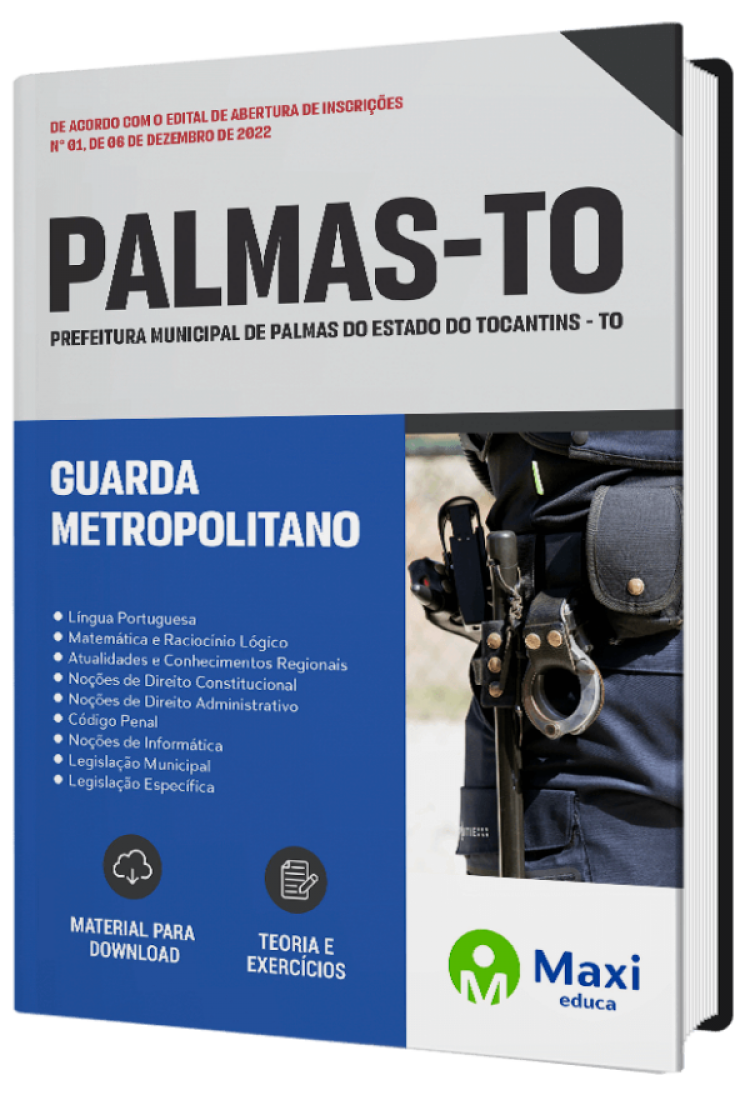 - Apostila Palmas TO 2022 Guarda Metropolitano