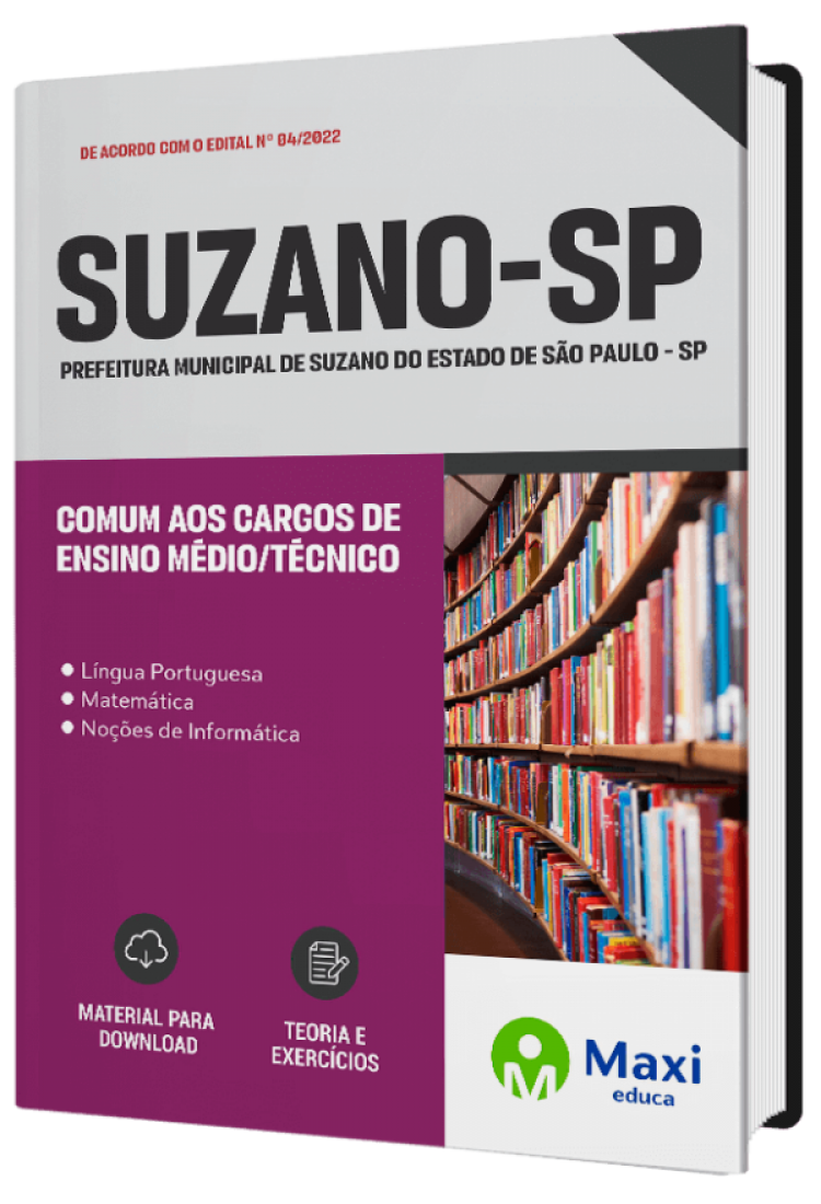 - Apostila Prefeitura de Suzano-SP Comum aos Cargos de Ensino Médio/Técnico