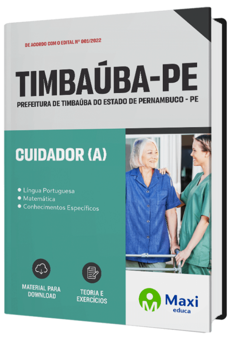 - Apostila Prefeitura de Timbaúba-PE 2022 Cuidador (a)