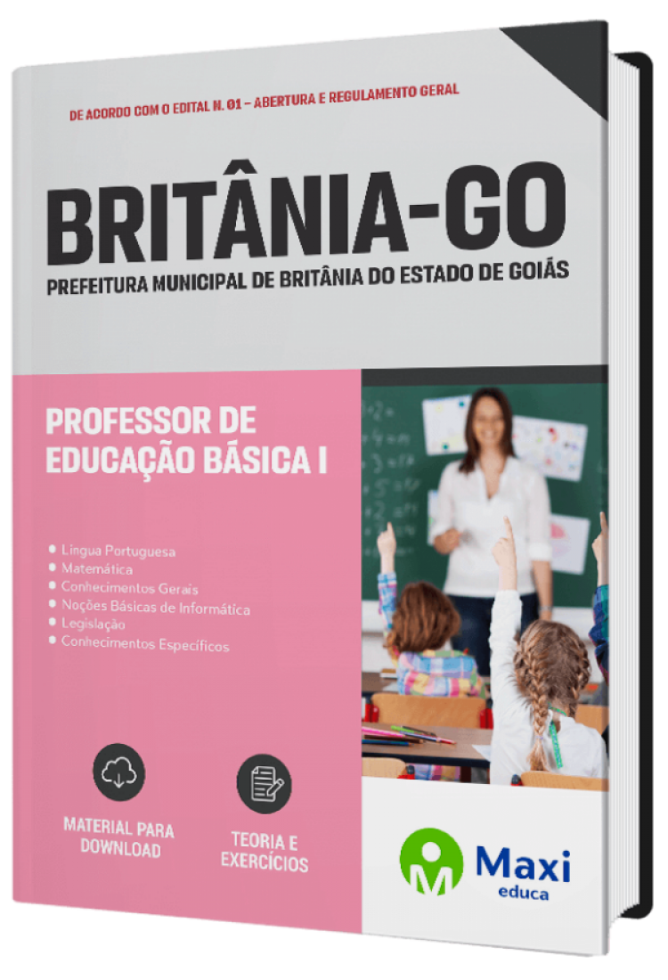 - Apostila Prefeitura de Britânia - GO Professor de Educação Básica I