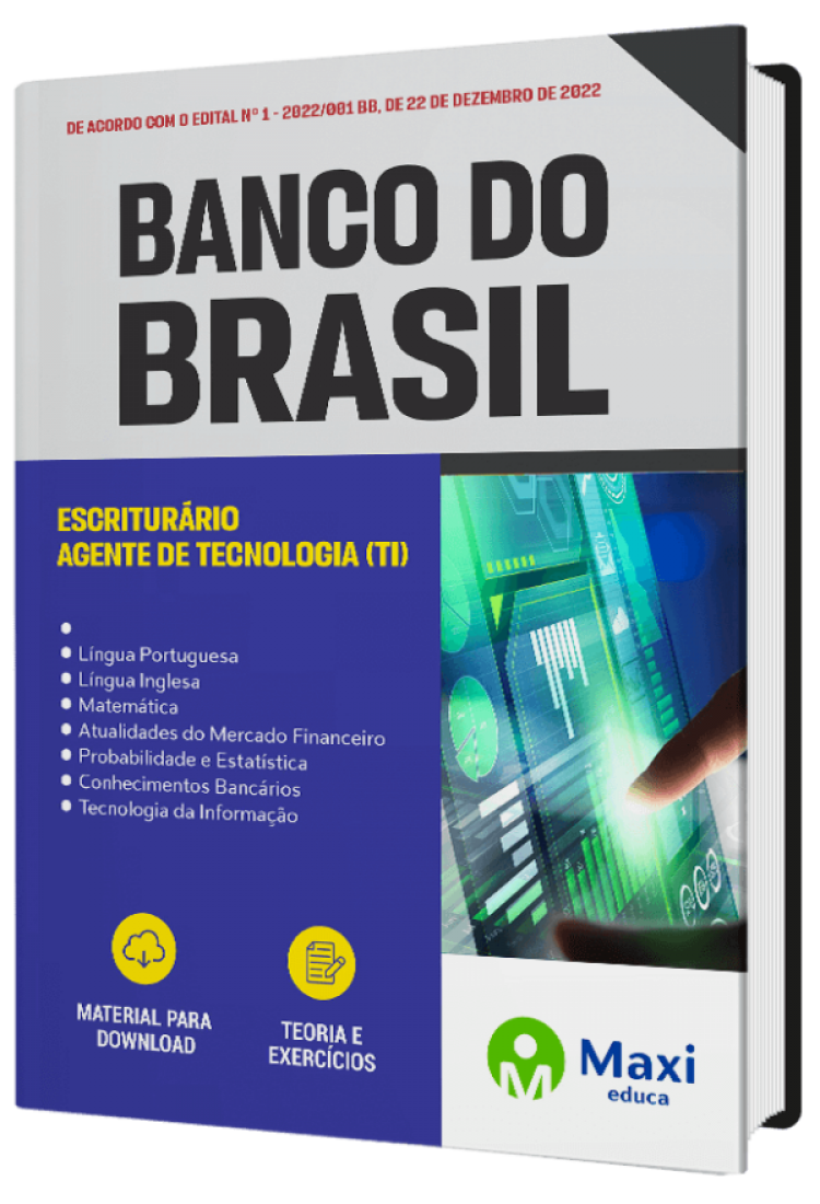 - Apostila Banco do Brasil - BB 2022 Escriturário - Agente de Tecnologia