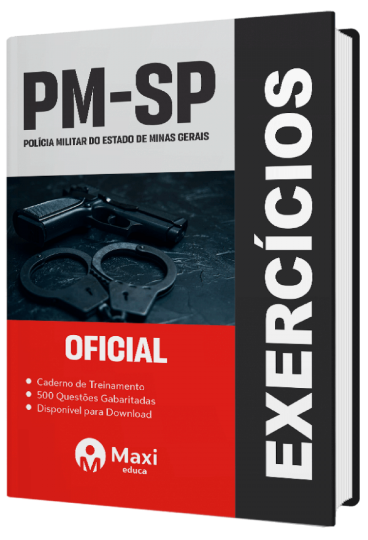 - Caderno de Questões PM-MG Praticando 500 questões Gabaritadas