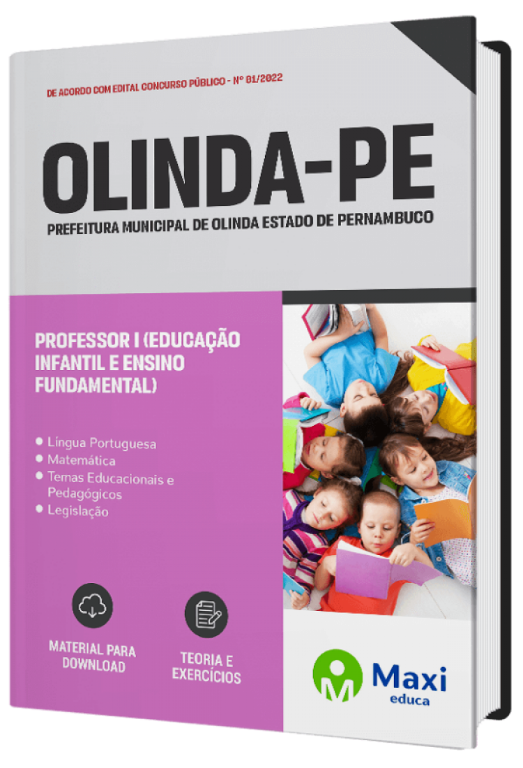 - Apostila Prefeitura de Olinda - PE Professor I (Educação Infantil e Ensino Fundamental – Anos Iniciais)