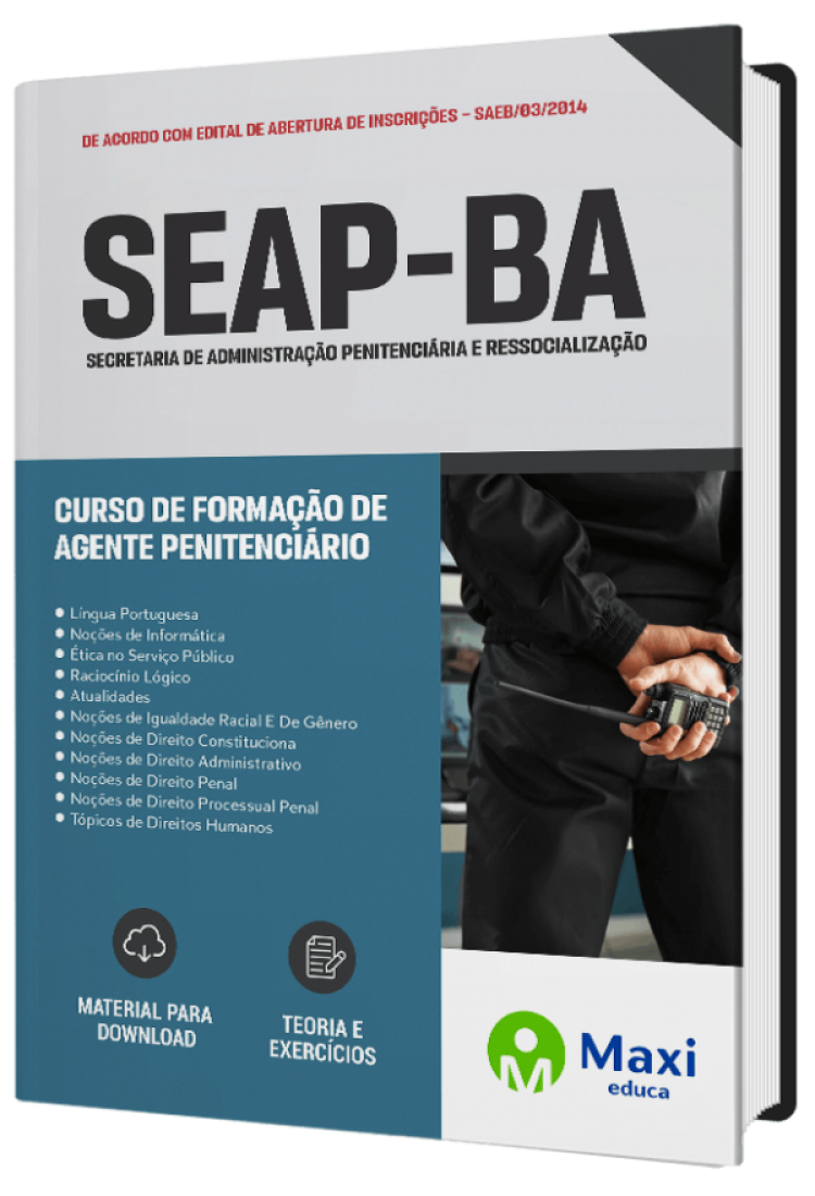 - Apostila SEAP-BA Curso de Formação de Agente Penitenciário