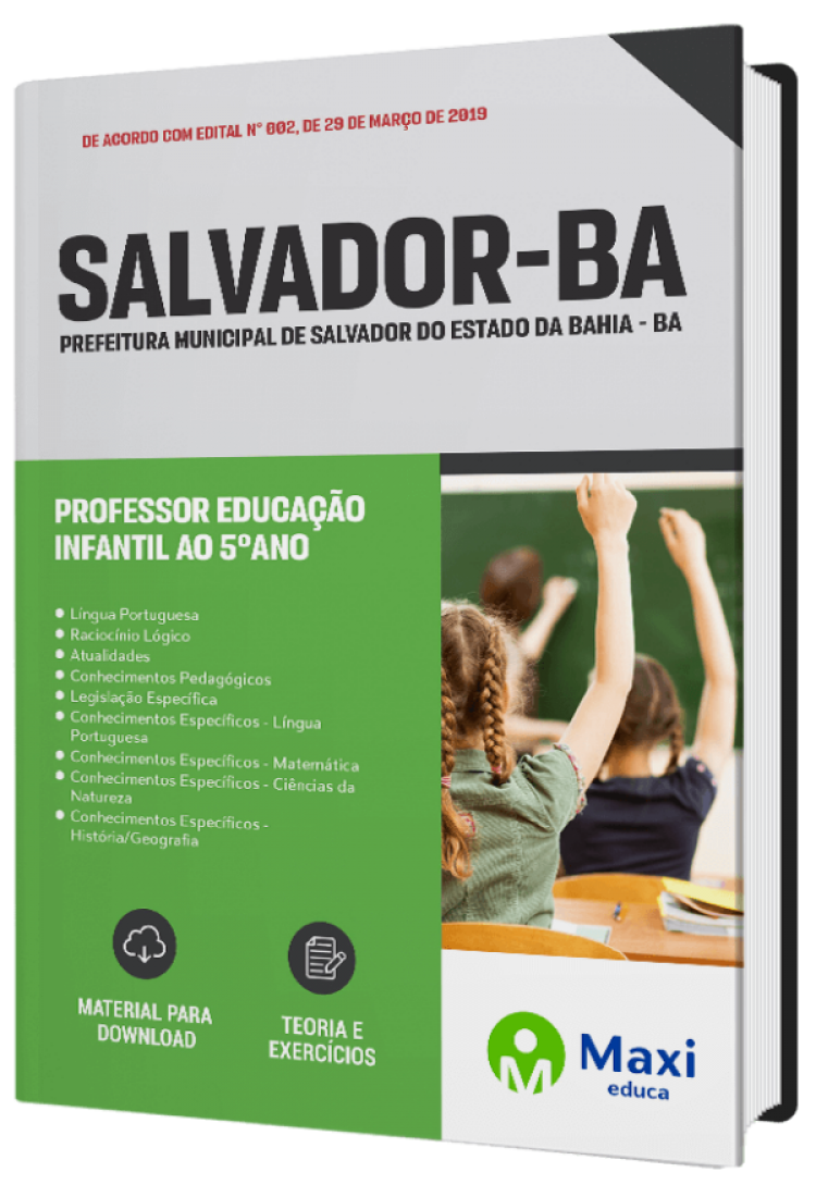 - Apostila Preparatória Prefeitura de Salvador -BA Professor Educação Infantil ao 5ºano