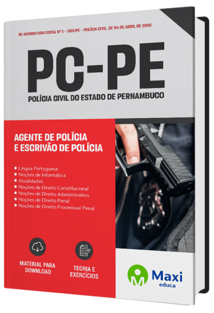 - Apostila PC-PE Agente de Polícia e Escrivão de Polícia