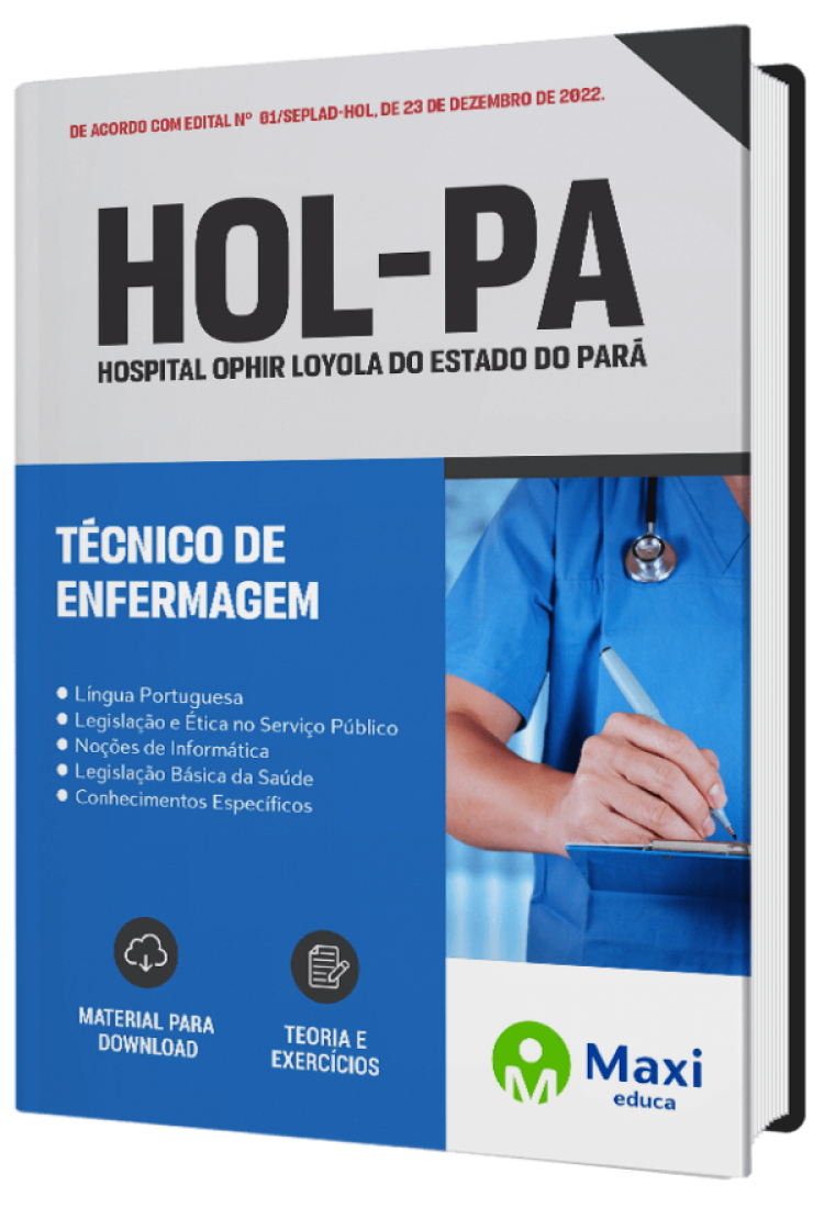 - Apostila Hospital Ophir Loyola do Estado do Pará - HOL-PA Técnico de Enfermagem