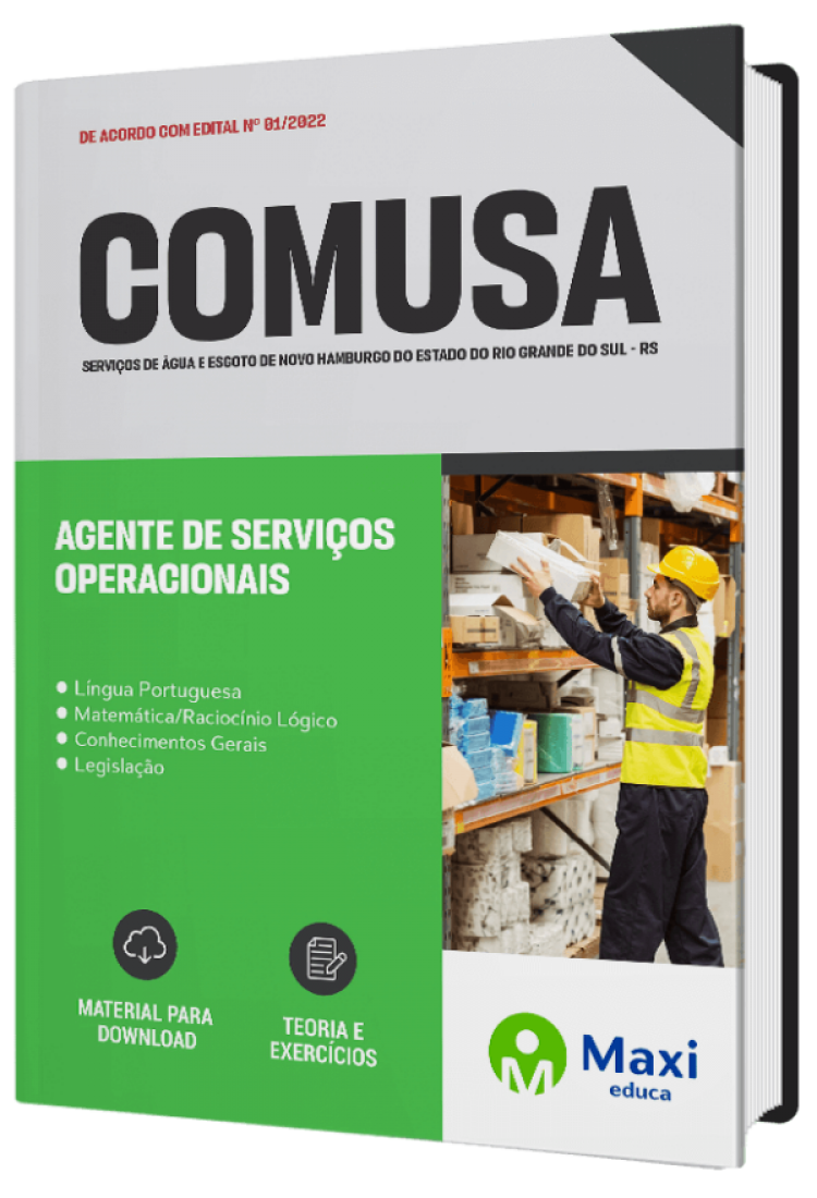 - Apostila COMUSA - RS 2023 Agente de Serviços Operacionais
