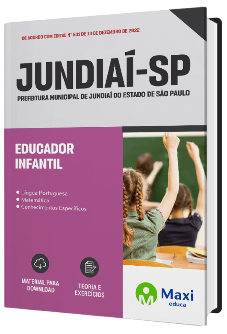 - Apostila Prefeitura de Jundiaí - SP 2023 Educador Infantil