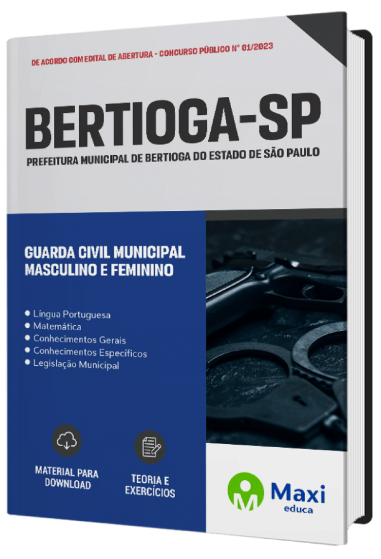 - Apostila Prefeitura de Bertioga - SP 2023 Guarda Civil Municipal – Masculino e Feminino