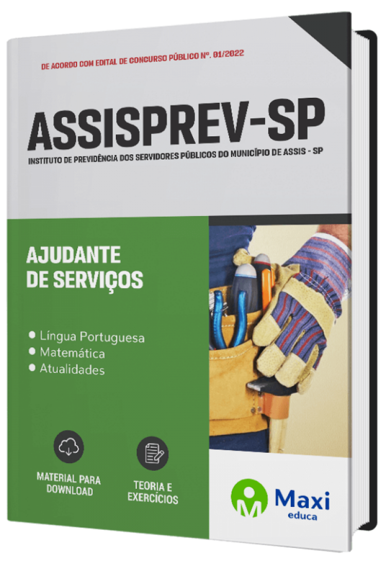 - Apostila AssisPrev-SP 2023 Ajudante de Serviços