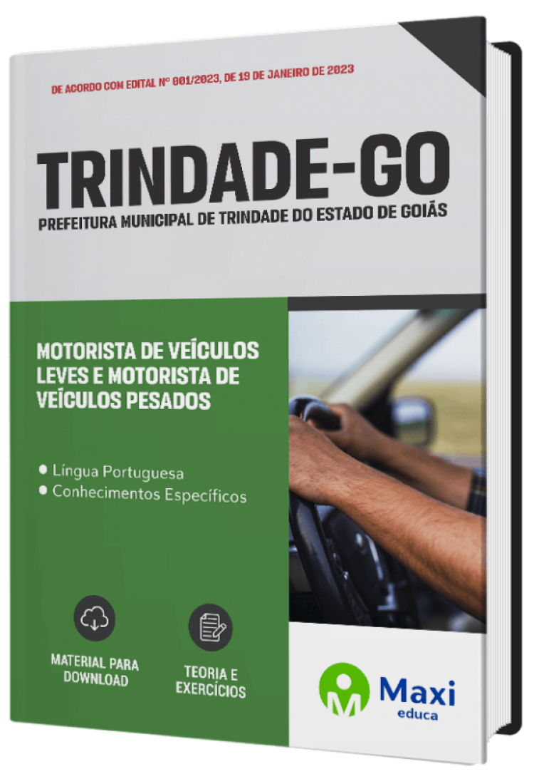 - Apostila Prefeitura de Trindade - GO 2023 Motorista de Veículos Leves e Motorista de Veículos Pesados