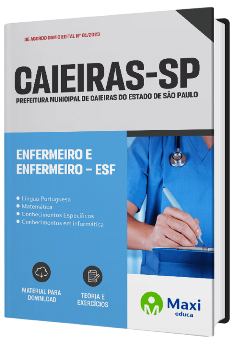 - Apostila Prefeitura de Caieiras - SP 2023 Enfermeiro e Enfermeiro – ESF