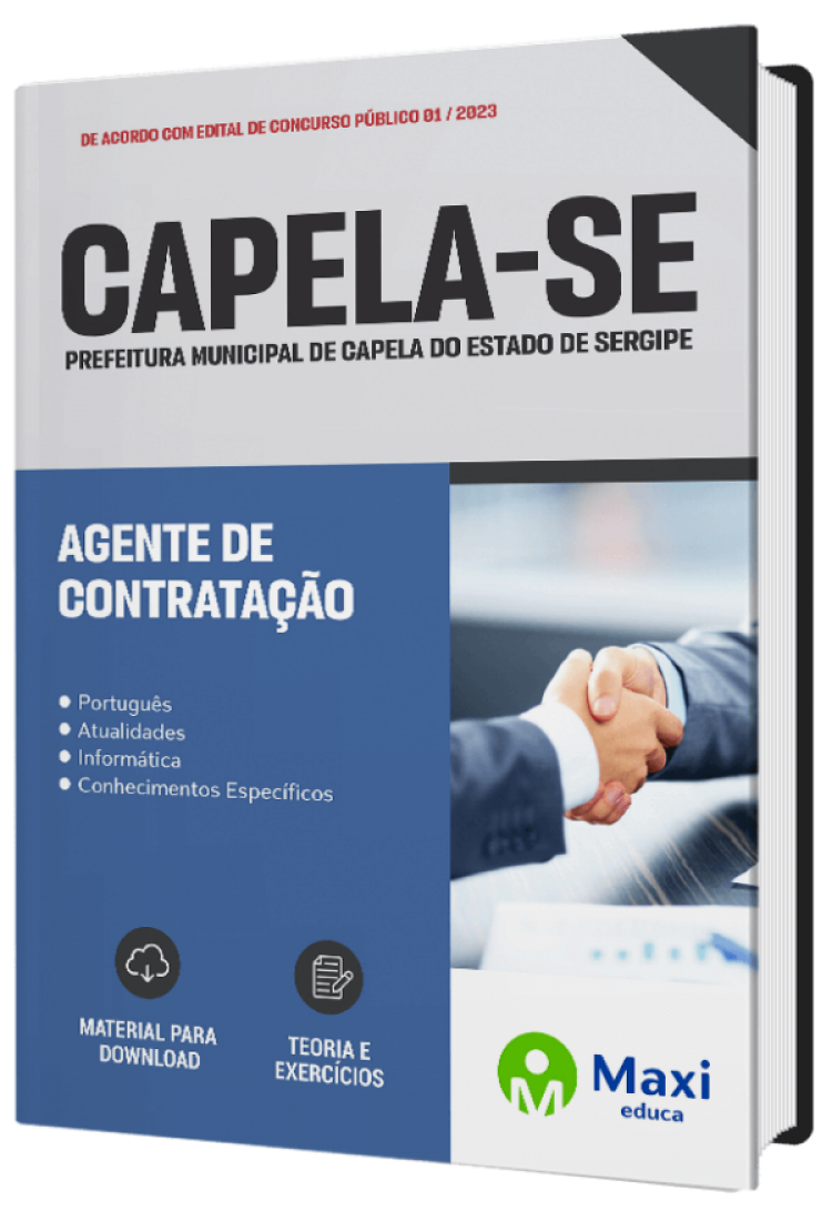 - Apostila Prefeitura de Capela - SE 2023 Agente de Contratação