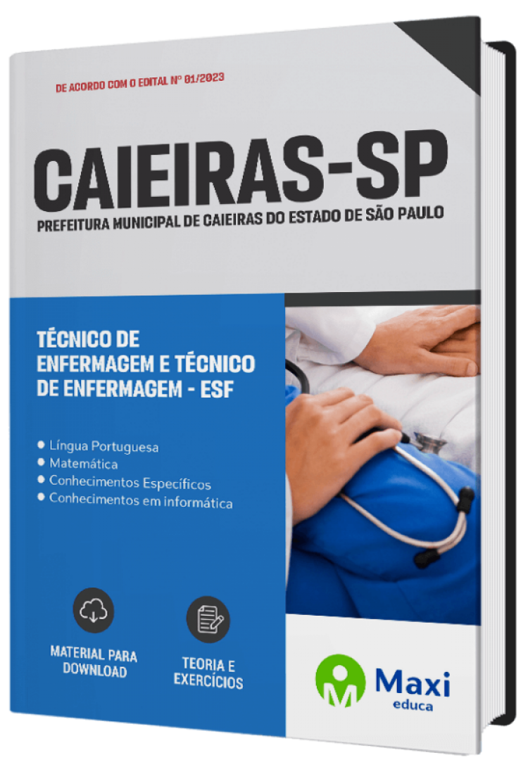 - Apostila Prefeitura de Caieiras - SP 2023 Técnico de Enfermagem e Técnico de Enfermagem – ESF