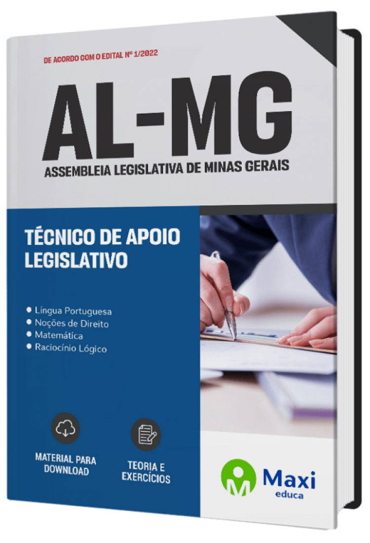 - Apostila Assembleia Legislativa de Minas Gerais - AL-MG 2023 Técnico de Apoio Legislativo