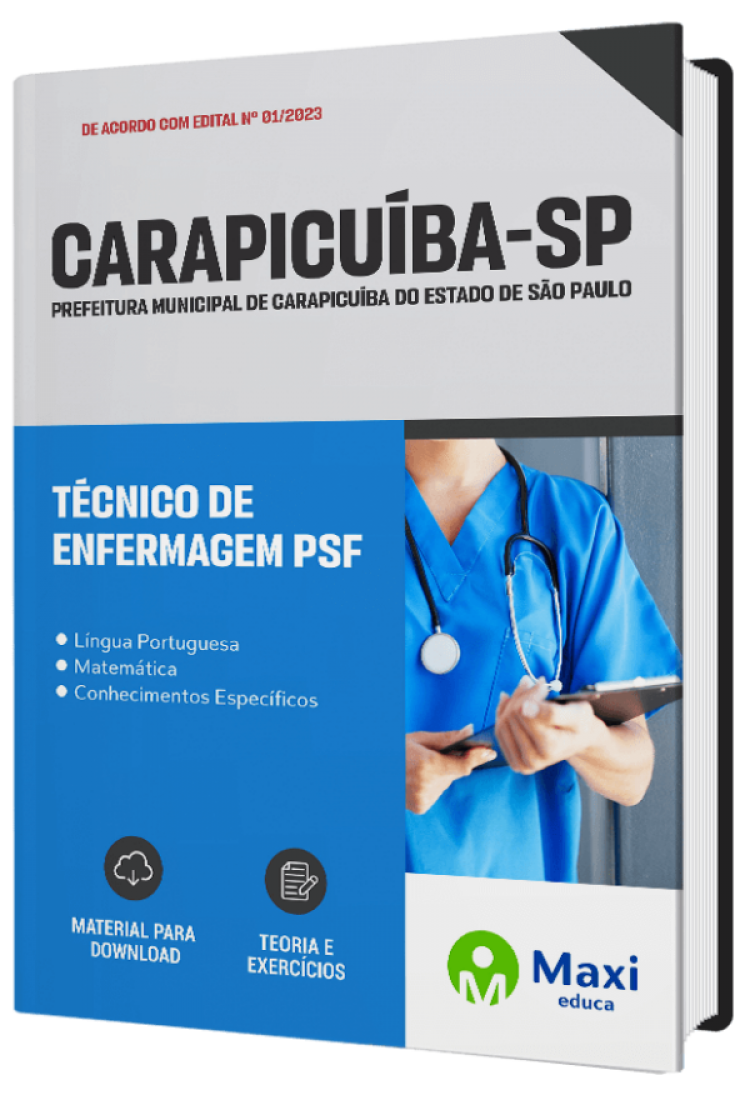 - Apostila Prefeitura de Carapicuíba- SP 2023 Técnico de Enfermagem PSF