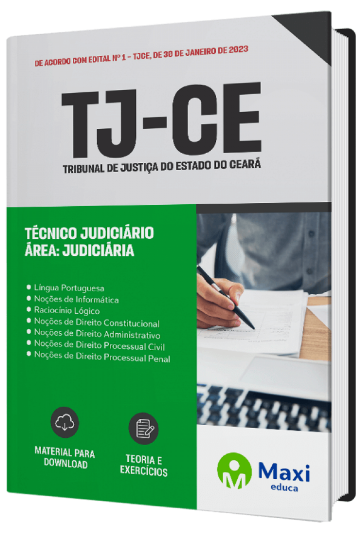 - Apostila TJ-CE 2023 Técnico Judiciário – Área: Judiciária