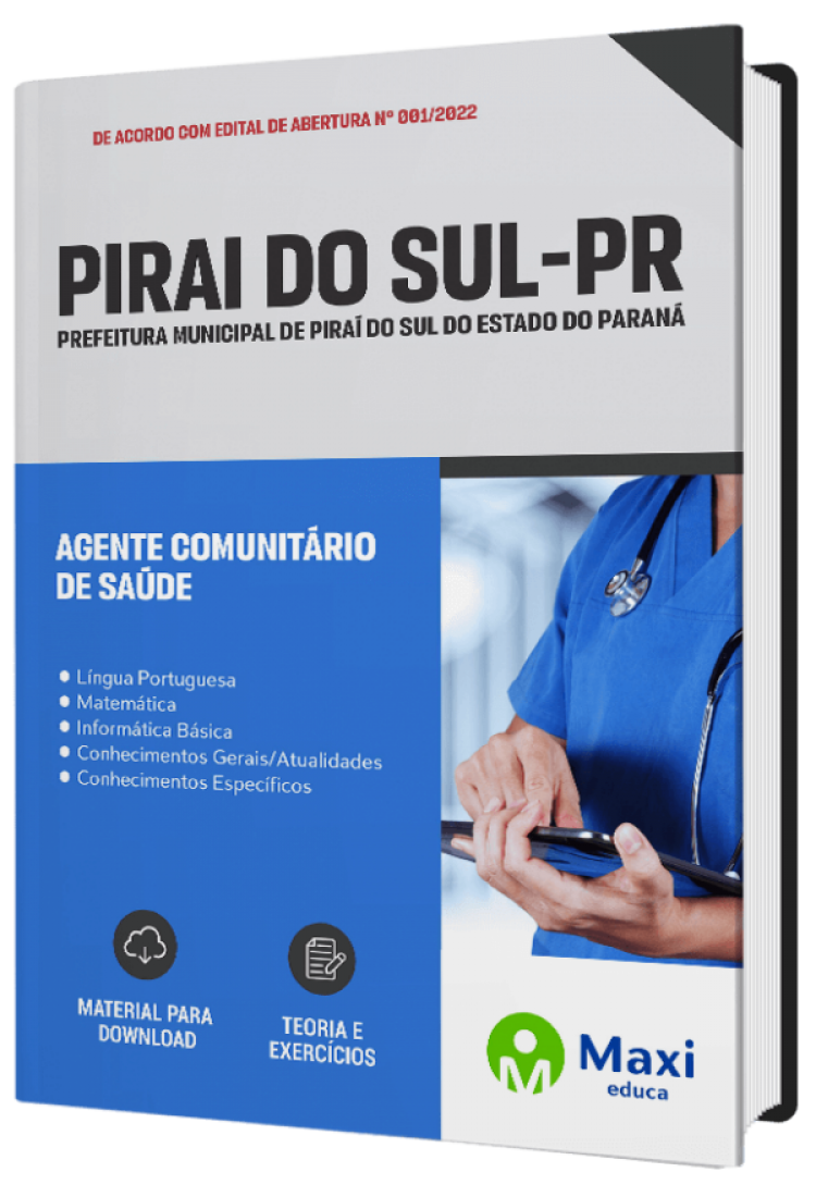 - Apostila Prefeitura de Piraí - PR 2023 Agente Comunitário de Saúde