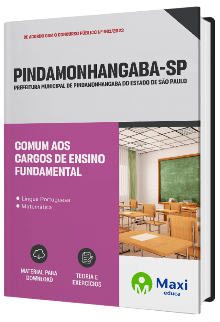 - Apostila Prefeitura de Pindamonhangaba - SP 2023 Comum aos cargos de Ensino Fundamental