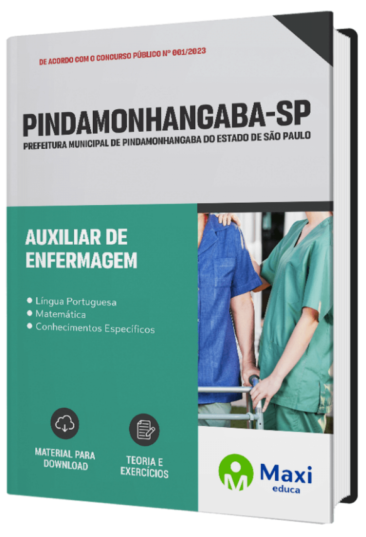 - Apostila Prefeitura de Pindamonhangaba - SP 2023 Auxiliar de Enfermagem