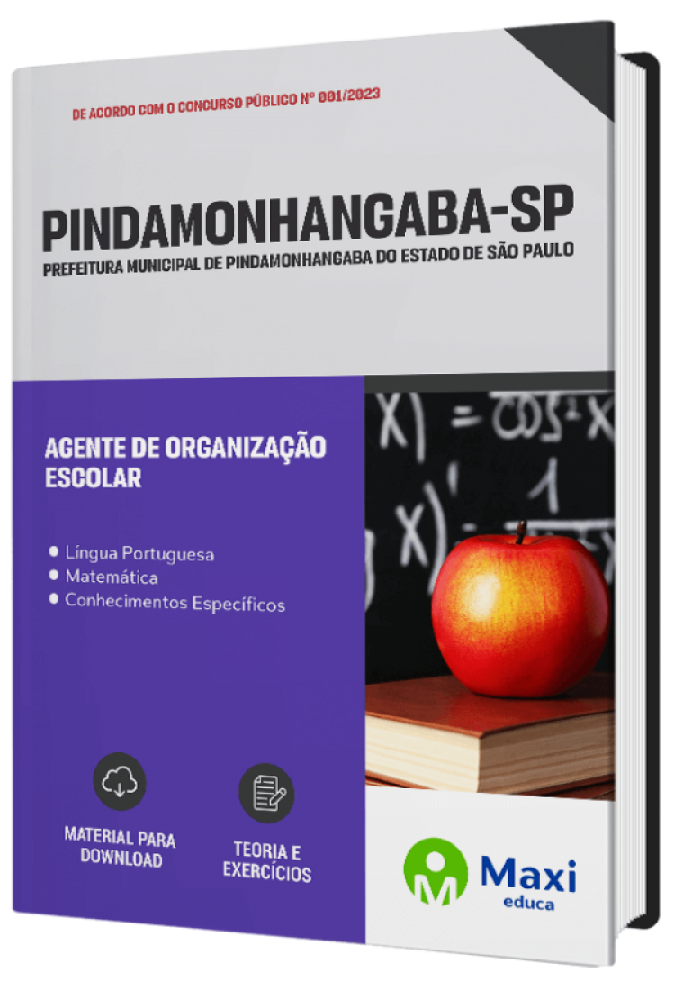 - Apostila Prefeitura de Pindamonhangaba - SP 2023 Agente de Organização Escolar