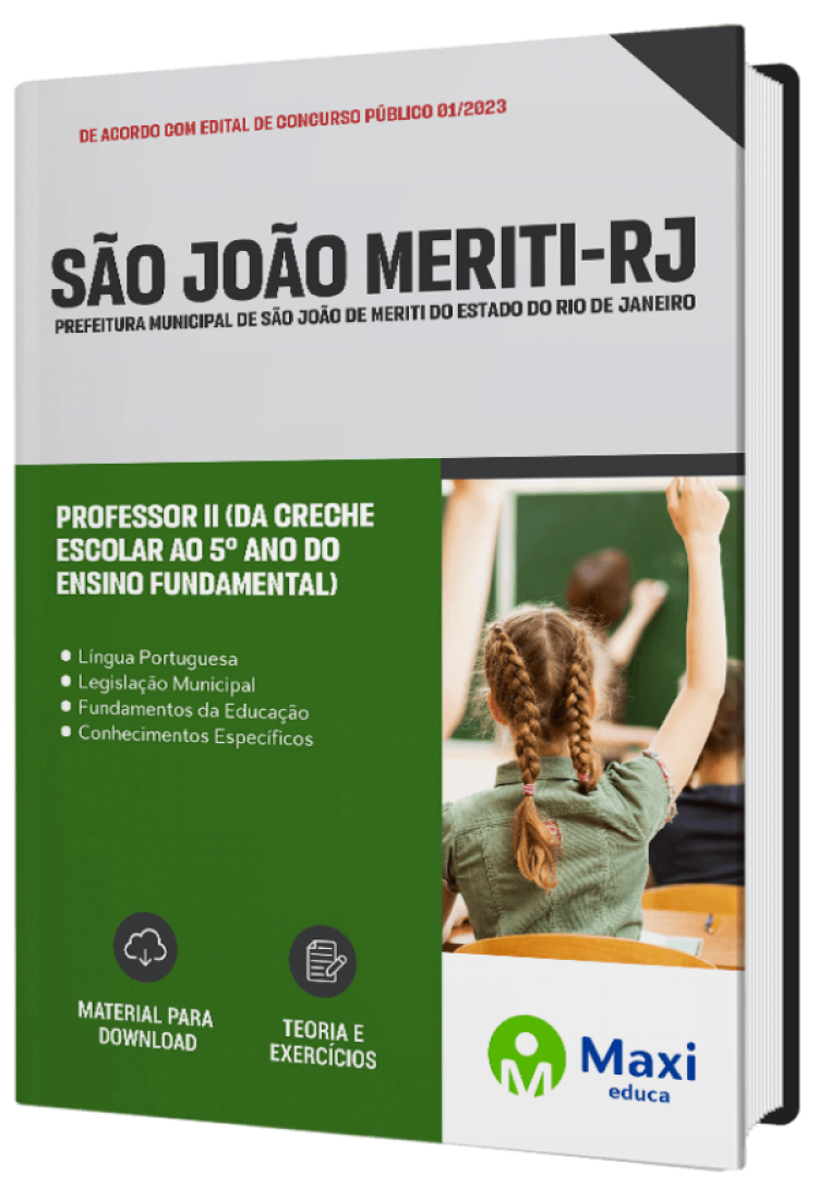 - Apostila Prefeitura de São João de Meriti-RJ 2023 Professor II (Da Creche Escolar ao 5º Ano do Ensino Fundamental)