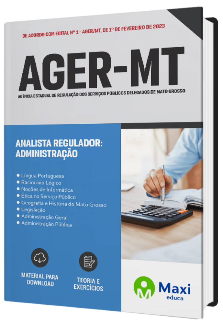 - Apostila AGER-MT 2023 Analista Regulador - Administração