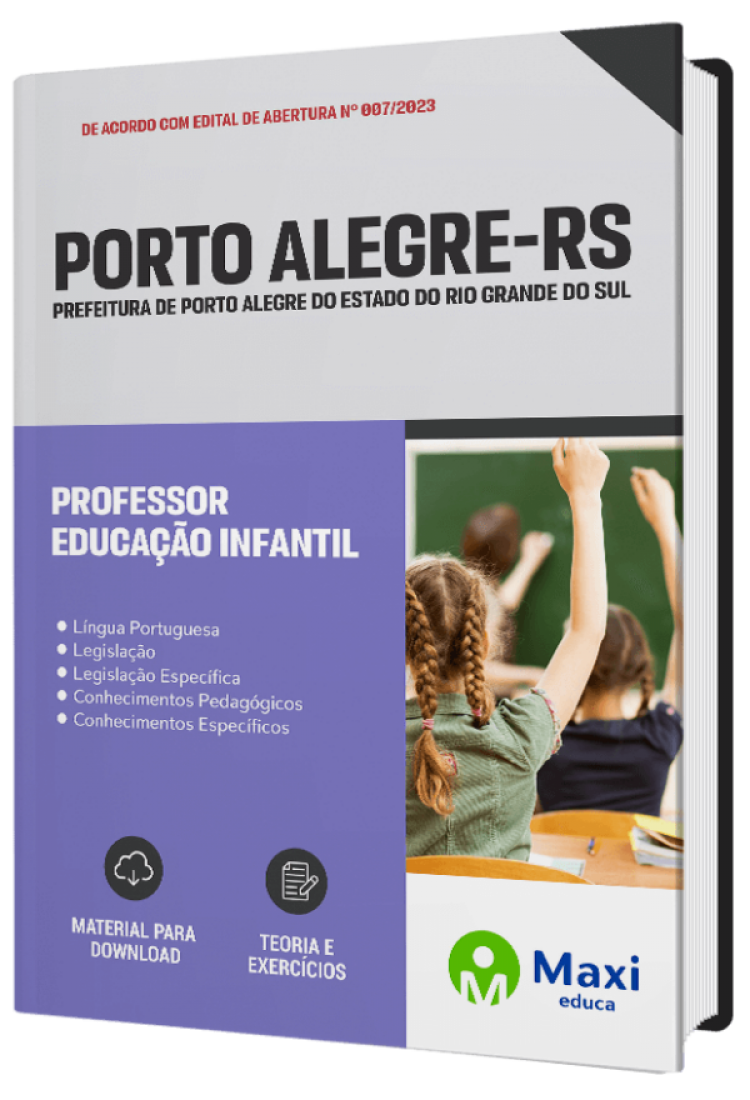 - Apostila Prefeitura de Porto Alegre-RS 2023 Professor - Educação Infantil