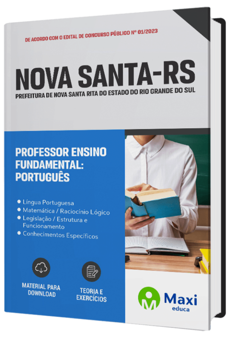 - Apostila Prefeitura de Nova Santa Rita - RS 2023 Professor – Ensino Fundamental: Português