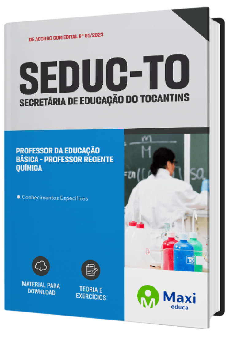 - Apostila SEDUC-TO 2023 Professor da Educação Básica - Professor Regente - Química