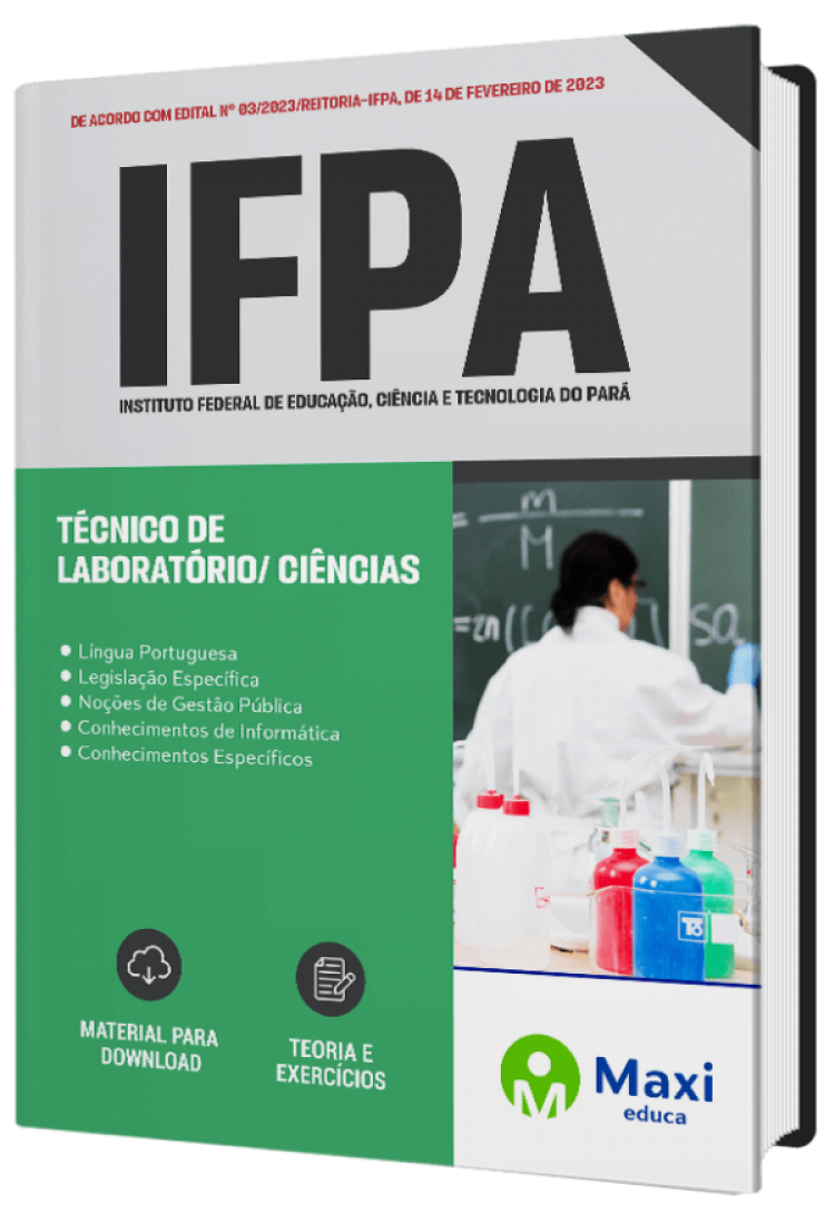 - Apostila IFPA - 2023 Técnico de Laboratório/ Ciências