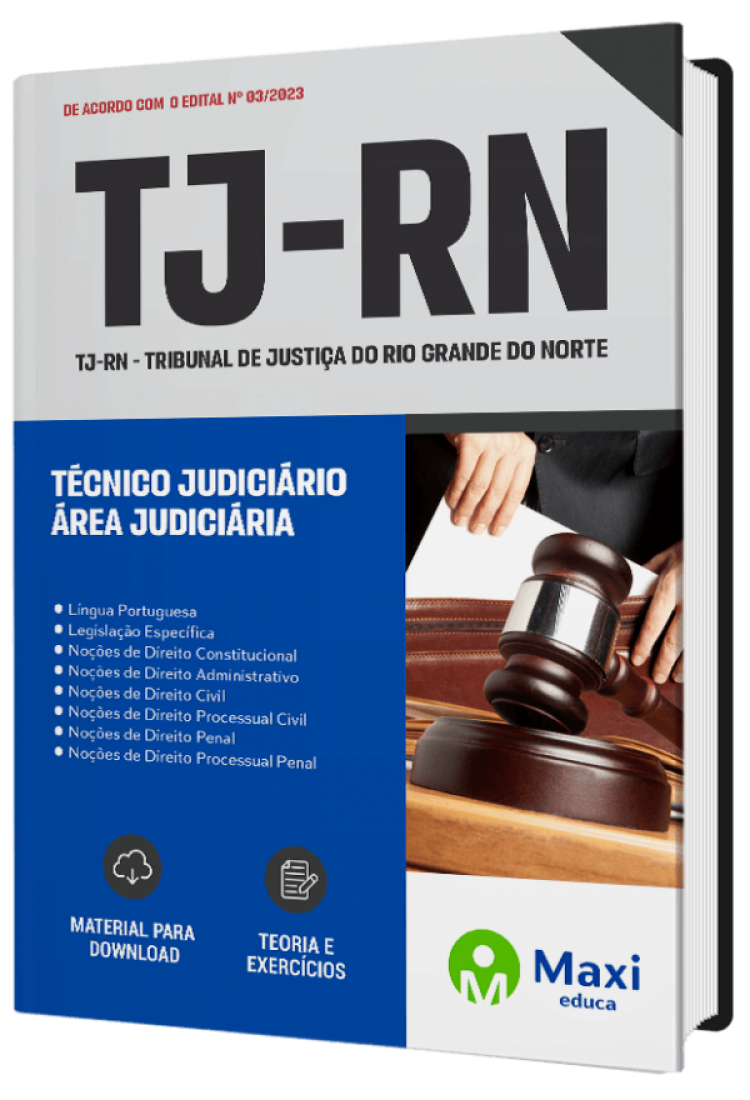 - Apostila TJ-RN - 2023 Técnico Judiciário – Área Judiciária